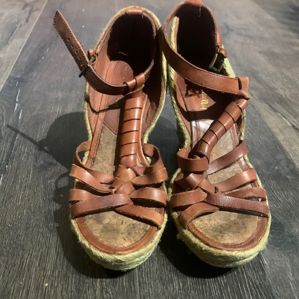Sam Edelman strappy wedge high heel sandles